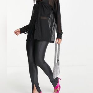 ASOS leather legging